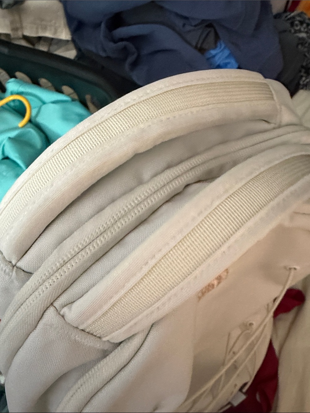 The North Face Jester Luxe Backpack in Cream with Rose Gold Accents - Picture 15 of 15